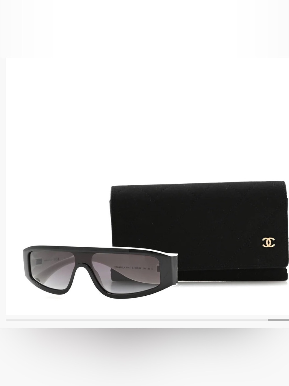 CHANEL Black cat eye Sunglasses